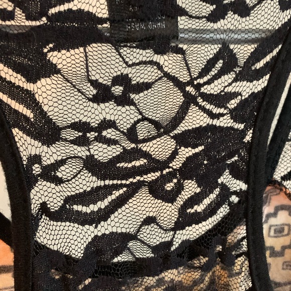 Wet seal colorful tank top, top of back is lace, size S - Picture 4 of 5